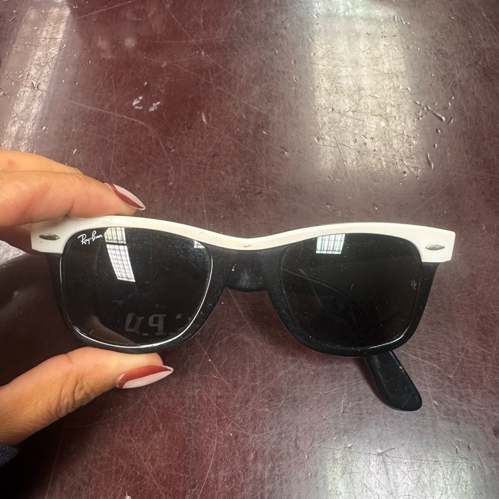 Ray-Ban Two-Tone Black and White Sunglasses